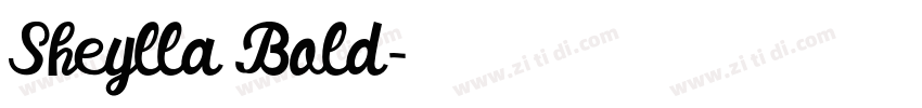 Sheylla Bold字体转换